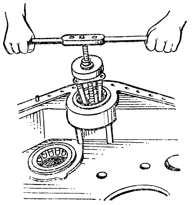 Выпрессовка наружного кольца подшипника Выпрессовка наружного кольца подшипника