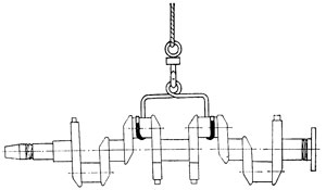 Приспособление для подъема коленчатого вала